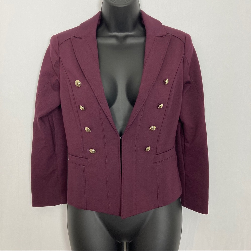 White House Black Market purple blazer 00